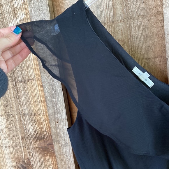 Maurices Black Ruffle Strap V-neck Mini Dress - Picture 8 of 8